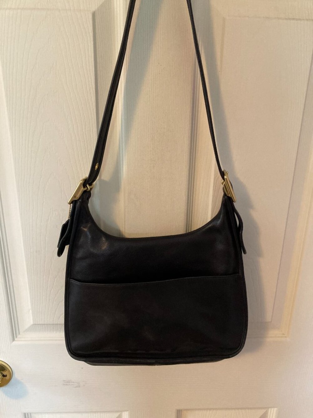 Vintage Coach 9718 Legacy Crescent Flap Hobo/Shoulder Bag Black - Picture 6 of 12